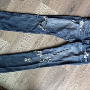 Distressed Blue Women's Skinny Jeans